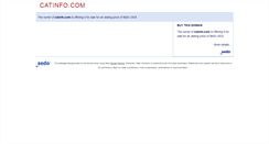Desktop Screenshot of catinfo.com