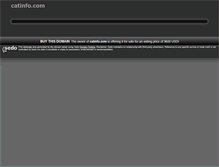 Tablet Screenshot of catinfo.com