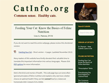 Tablet Screenshot of catinfo.org